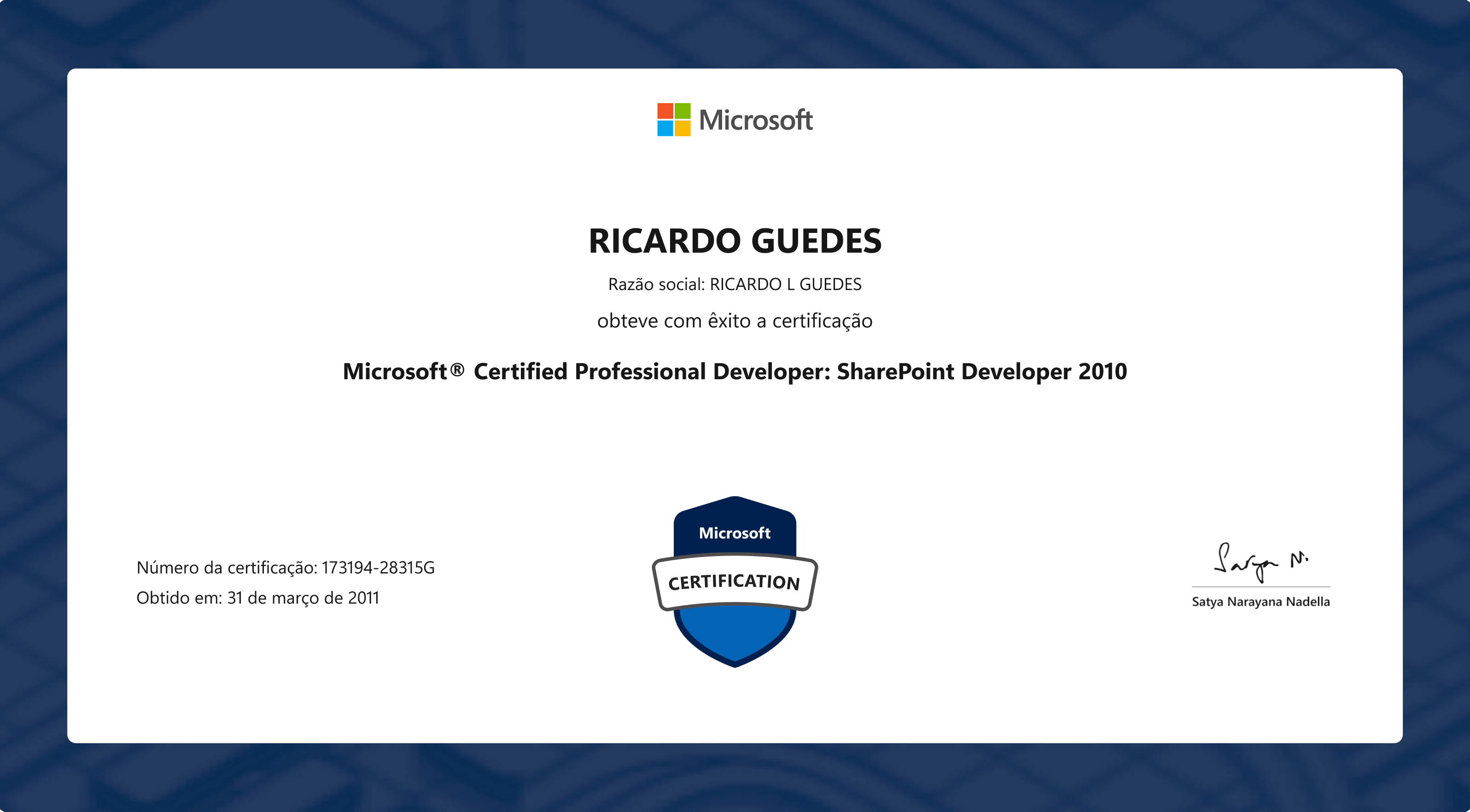 Microsoft Certified Professional Developer
