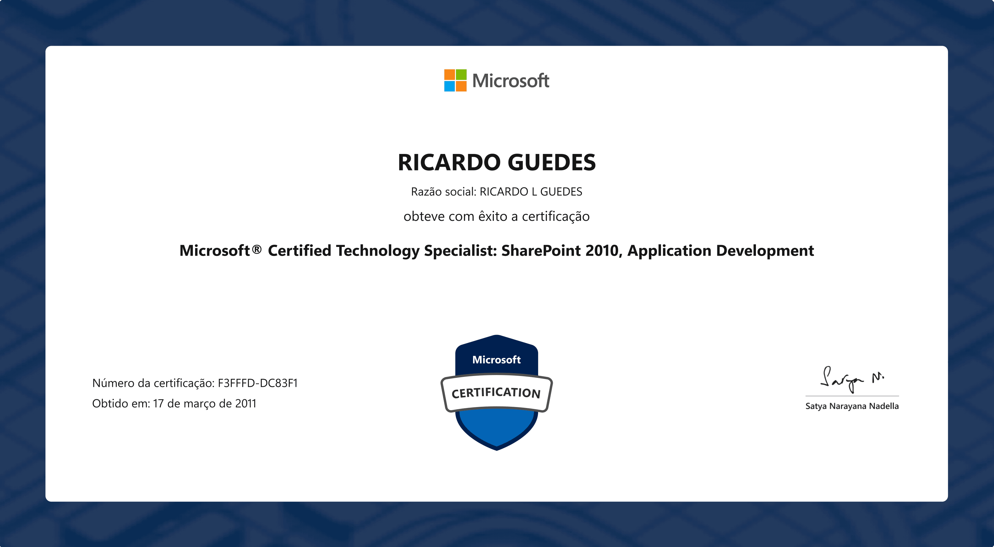 Microsoft Certified Technology Specialist